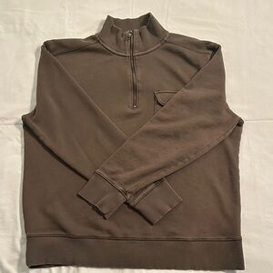 Banana Republic Men's military style 1/4 zip